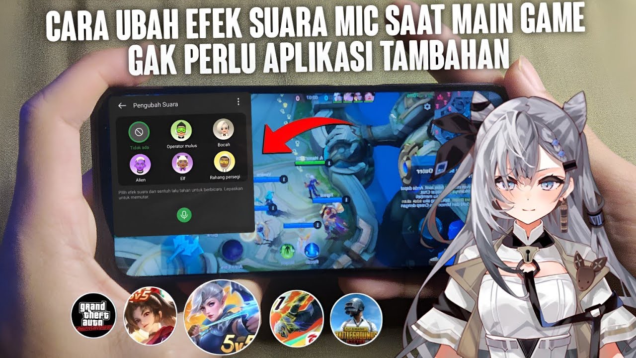 Cara Ubah Suara Saat Open Mic Game!! Cara Mengaktifkan Voice Changer Realtime Disemua Hp!? ALL GAME
