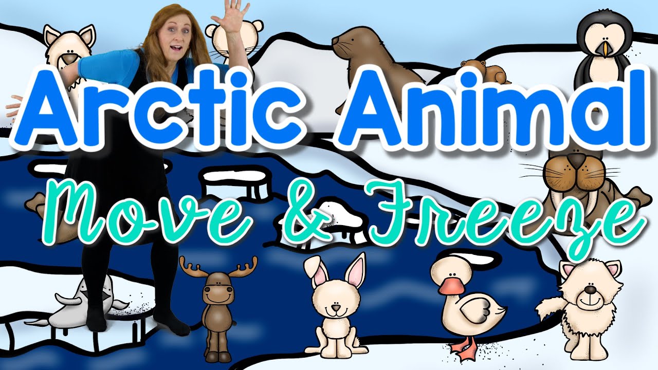 Arctic Animal Freeze Dance Brain Break P.E. (Download Now) 