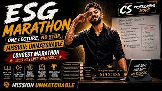 ESG Marathon June 26 | CS Professional Marathon Part 2 | CS Prof Revision | Adv. Chirag Chotrani