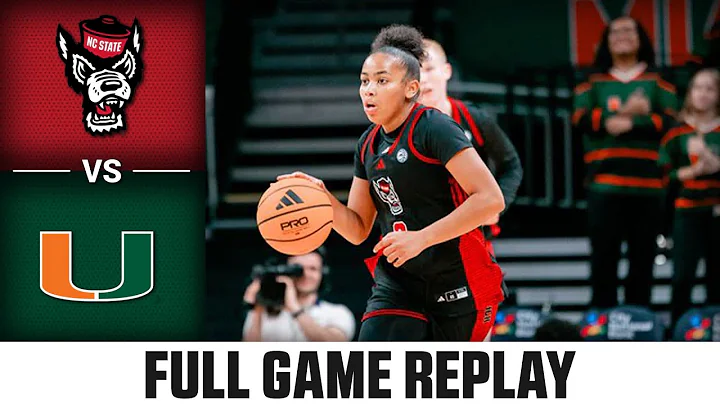 NC State vs. Miami Full Game Replay | 2025-26 ACC Women's Basketball