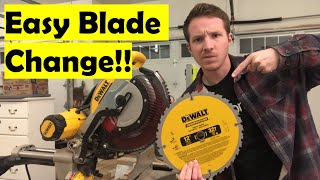 How to Change a Miter Saw Blade | DeWalt DWS779 12" Blade Change