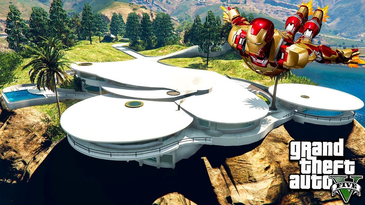 Гта 5 Моды Новый Дом Железного Человека! ОБЗОР МОДА В GTA 5! ВИДЕО.