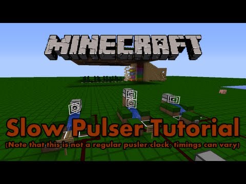Minecraft - Slow  Pulser/Clock/Randomiser Tutorial [Uses Dispenser]