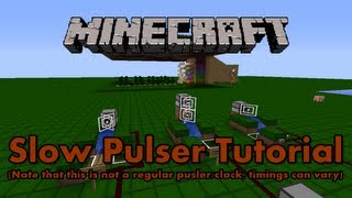 Minecraft - Slow  Pulser/Clock/Randomiser Tutorial [Uses Dispenser]