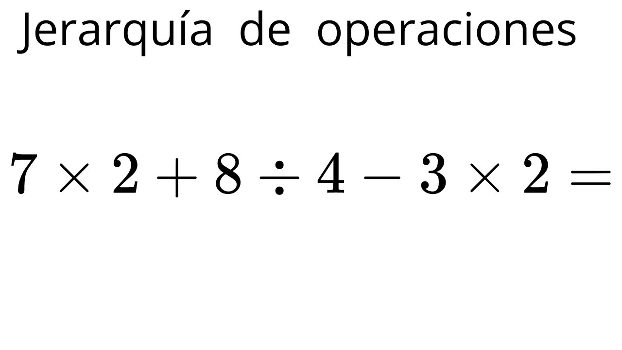 Jerarquía de operaciones con números enteros | Problema 1 | Matematicas