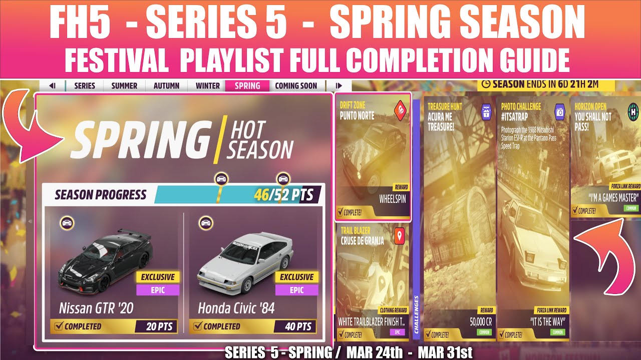 FH5 SERIES 5 SPRING FESTIVAL PLAYLIST HOW TO | 2020 GT-R FH5 ACURA ME