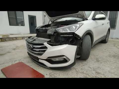 How to Removal Hyundai Santafe 2015 front bumper?complete removal and repair. Repair ASMR