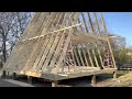 River House: Setting A Frame Rafters, lathe and Metal (tin) Roof