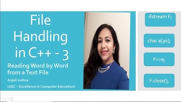 Reading from File word by word. Data File Handling in C++. Explained in Hindi.
