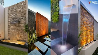 Waterfall Feature Design | Backyard Waterfall Fountain Garden Aquarium | Backyard Interior Design