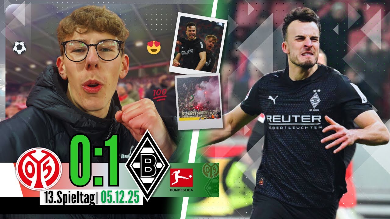 Mainz vs. Gladbach StadionVlog❤️‍🔥Fohlen weiter ungeschlagen - Auswärtssieg dank Eigentor!⚽️🔥