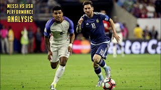 Lionel Messi vs USA Copa America 2016 ✶ Performance Analysis