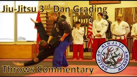 Jiu-Jitsu 3rd Dan Grading: Throwing Techniques (Commentary)
