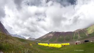 VIDEO (TIMELAPSE): BASE CAMP SURROUNDINGS (3600 M) ON THE FOOT OF LENIN PEAK