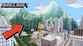 Survivre à un TSUNAMI dans MINECRAFT !