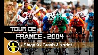 Tour de France 2004 - Stage 9 - McEwan vs Hushovd vs O&#39;grady