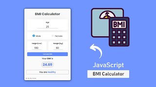 How to make BMI calculator with HTML, CSS and JavaScript screenshot 2