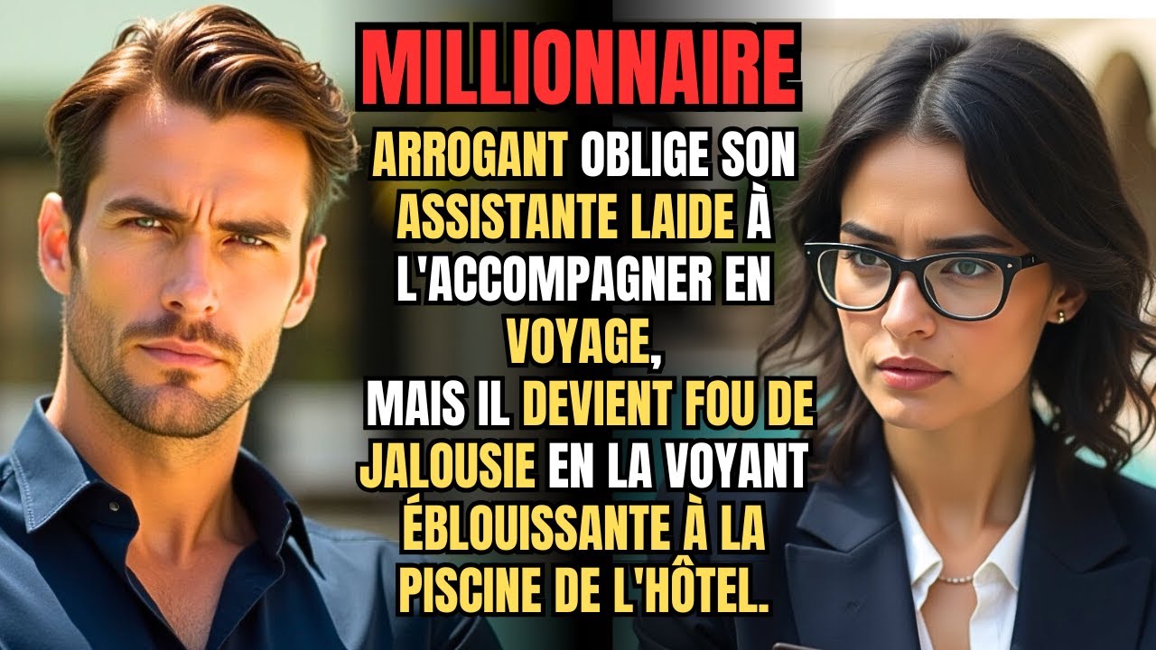 MILLIONNAIRE ARROGANT voyage avec son ASSISTANTE LAIDE, mais BRÛLE DE JALOUSIE à la PISCINE