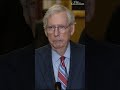 Senate republican leader mitch mcconnell freezes during remarks to reporters