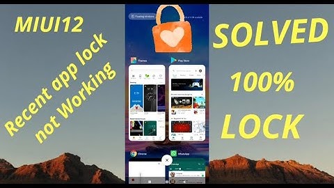 how to lock recent app |  Lok recent apps in MI phone