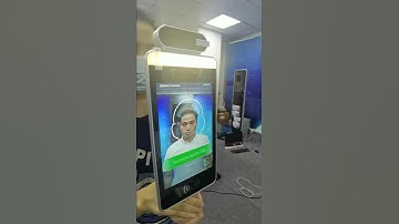 Russian test video Face recognition temperature measuring terminal