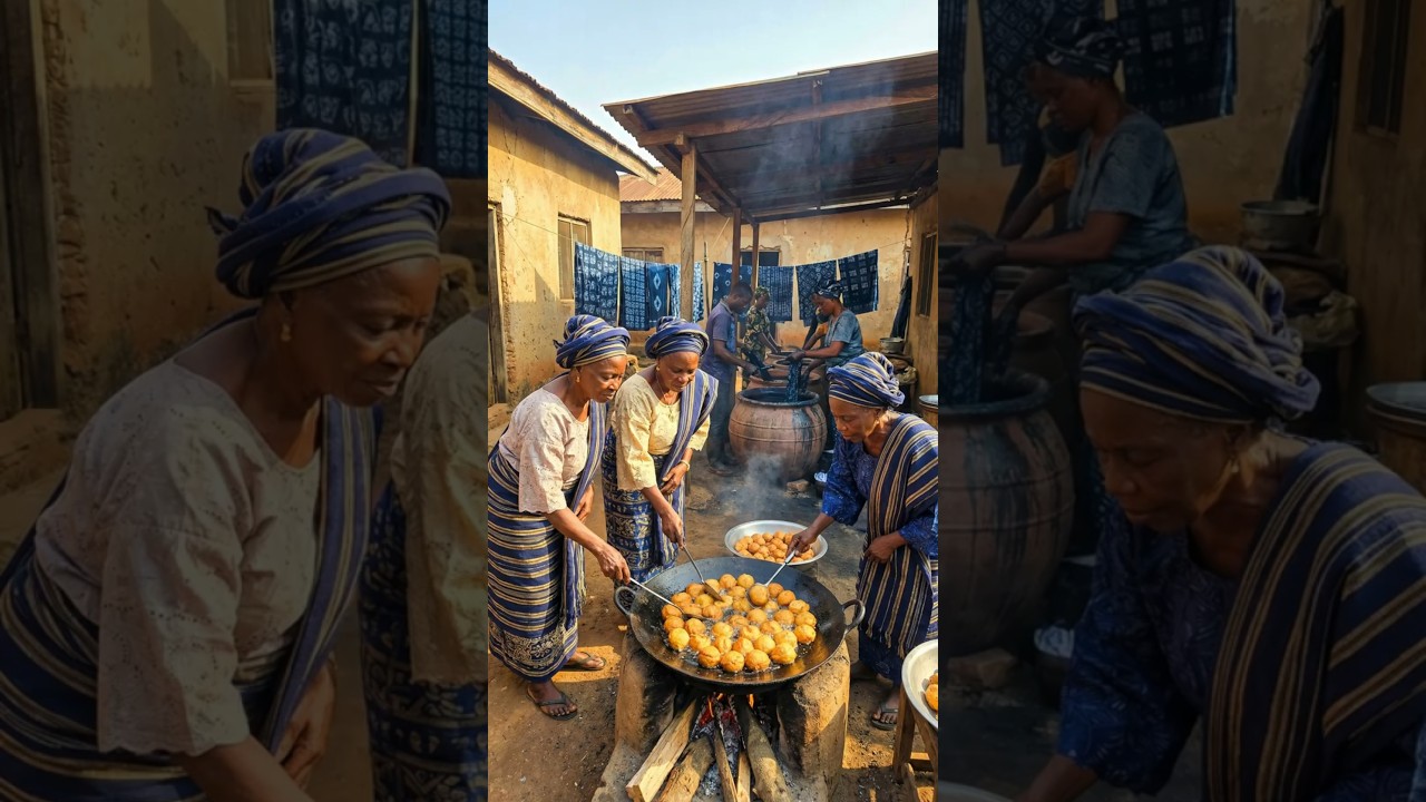 Безумие! Йоруба жарят акару в гигантской сковороде 😱🍳 