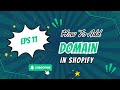 Ep 11 How To Connect Domain To Shopify Store