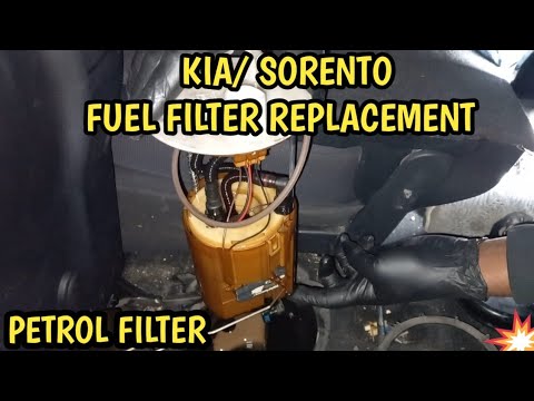 Как заменить топливный фильтр на Киа Соренто (бензиновый фильтр)