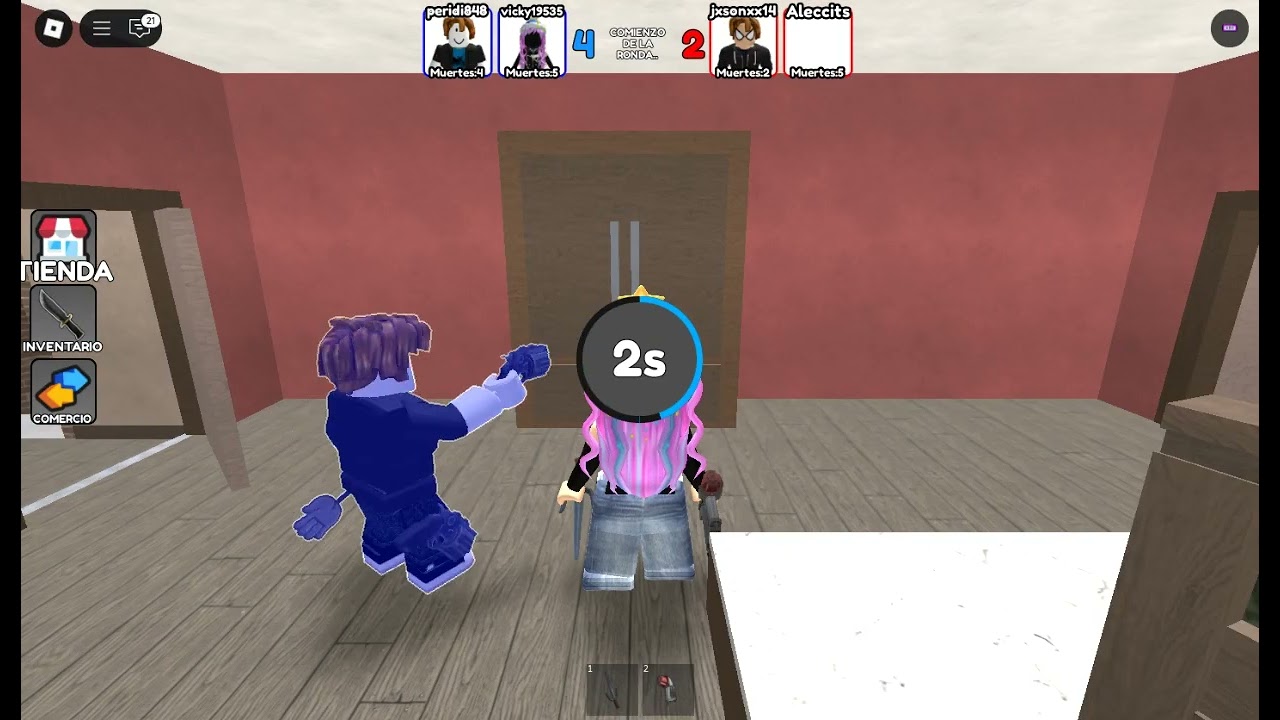 jugando a duelos en (ROBLOX)