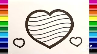 Easy Heart Drawing Tutorial ❤️ | Simple and Beautiful Heart Art for Beginners