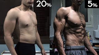 إزاي توصل لنسبة دهون 5% طبيعي ! / تحول جسم فيتنس طبيعي / إزاي تنشف / Vlog