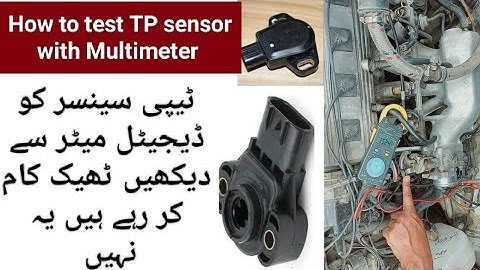 tp sensor test with Multimeter urdu throttle position sensor check Hindi urdu tp sensor testing urdu