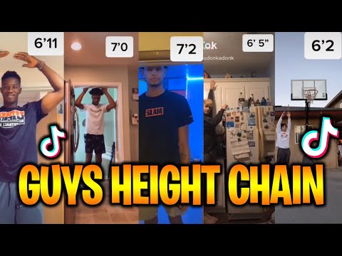 Boy's Height Chain on TikTok (5'5 - 7'3) TikTok Height Challenge