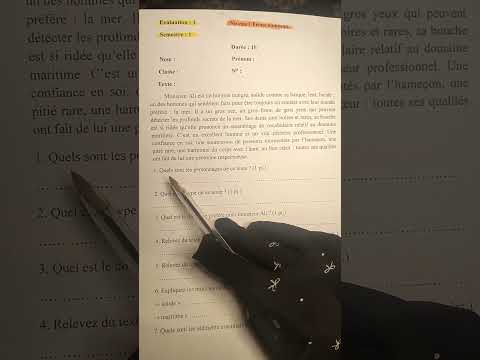 tronc commun جدع مشترك علوم وآداب الفرض الأول الدورة الأولى évaluation N1 semestre 1 compréhension