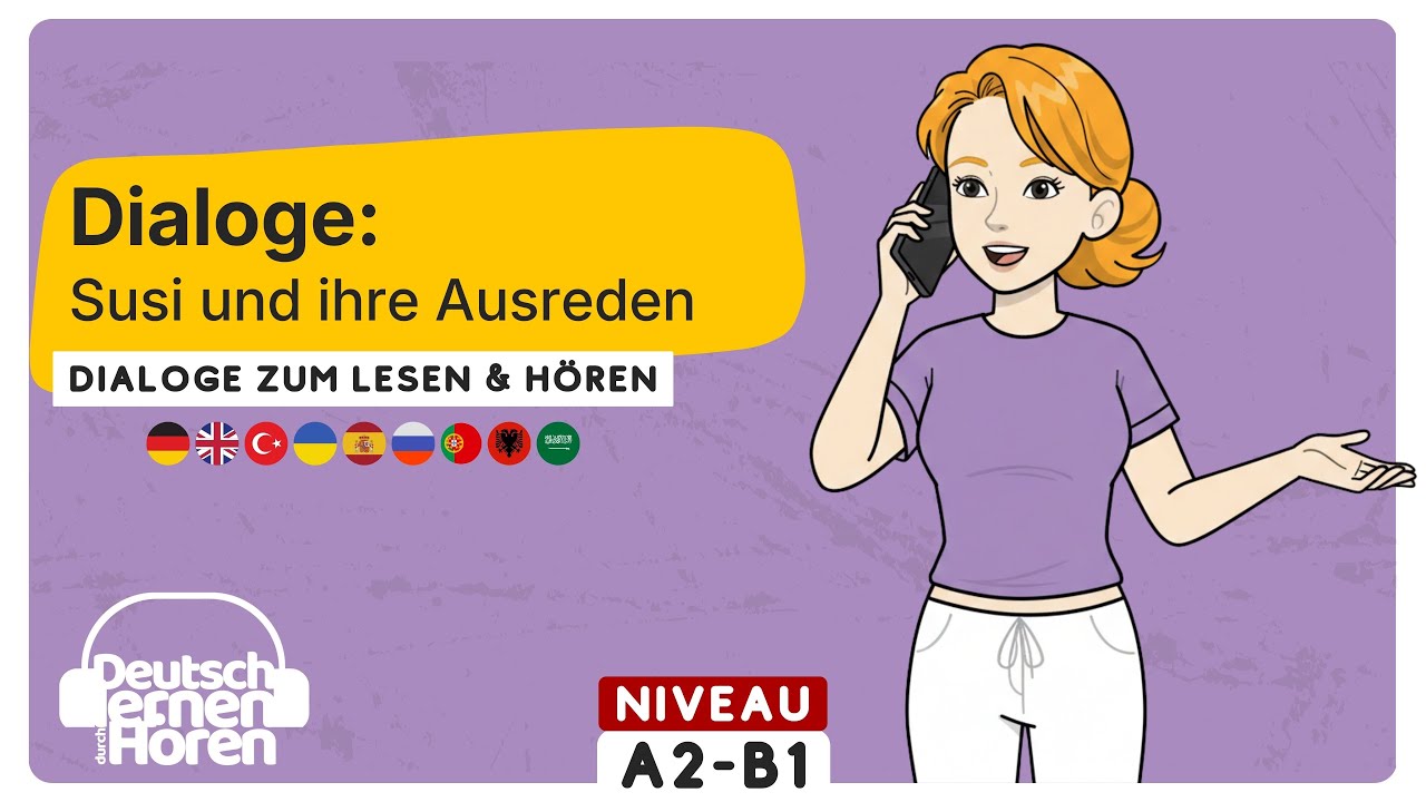 #918 [Deutsch lernen durch Hören] - Deutsch lernen mit Dialogen | Dialog Nr.:108 | Niveau: A2-B1