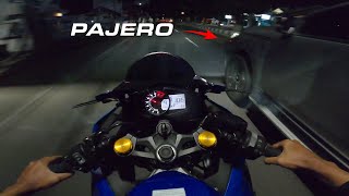 ZX25R vs. Pajero