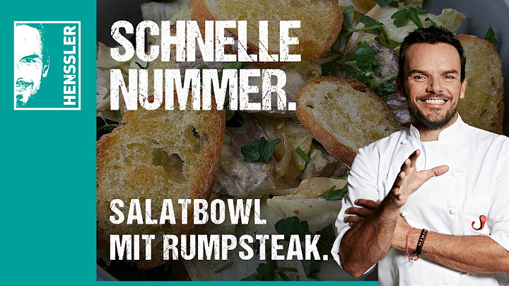 Schnelles Salatbowl-Rezept mit Rumpsteak auf geröstetem Brot mit Senfdressign von Steffen Henssler