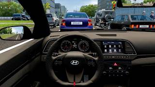 2017 Hyundai Elantra (Avante) Sport - City Car Driving [G29 Steering Wheel Gameplay] screenshot 3