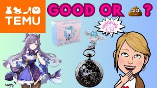 Is Temu Good? Opening Mystery Items! Sanrio, Genshin Impact, Dragon Ball Z, and MORE!!