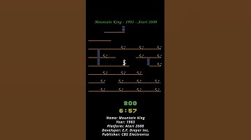 Mountain King - 1983 - Atari 2600 ( Atari VCS ) ( Shorts ) #games #atari #atari2600 #atarivcs #game