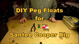 DIY Peg Floats for Santee Cooper Catfish Rig 