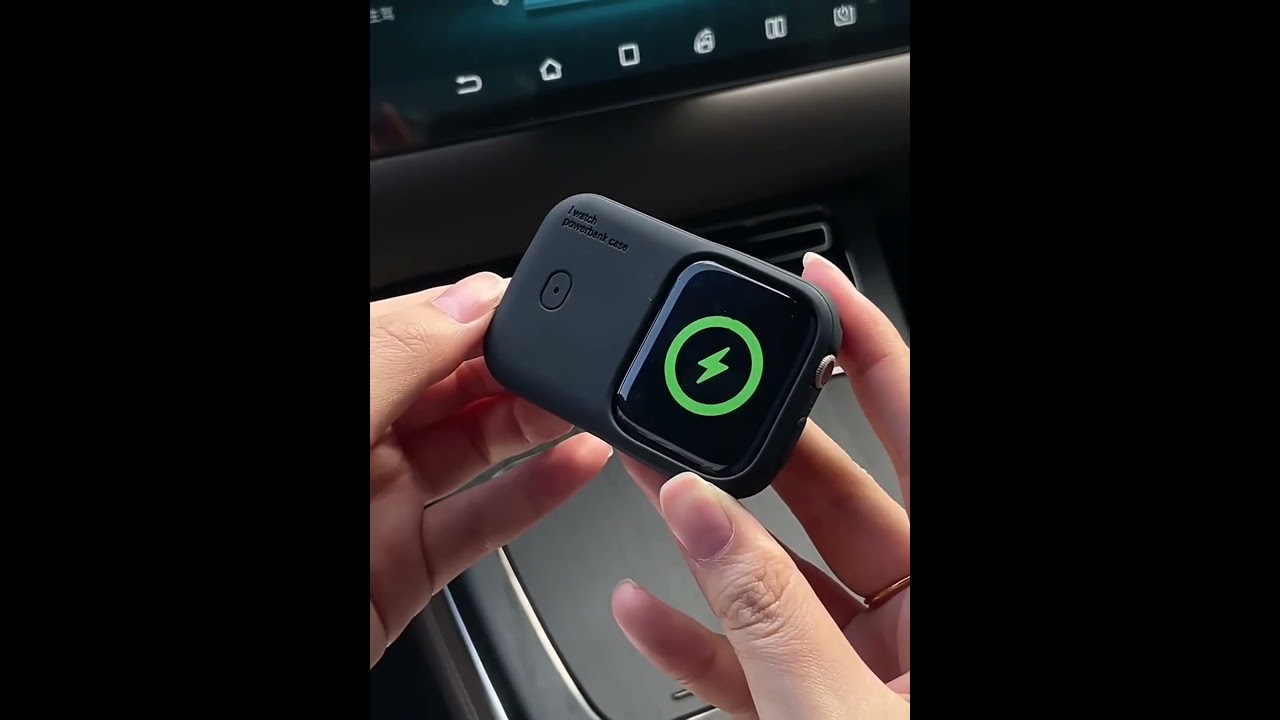 ⚡ Portable Wireless Charger 🔋 1200mAh | Fast Charging Case for Apple Watch ⌚