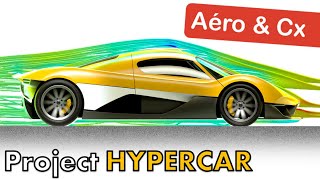 My HYPERCAR in the WIND TUNNEL - Aerodynamics simulation [Hypercar project #16]