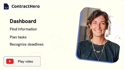 [EN] ContractHero Dashboard: All information at a glance
