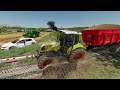 Il coince le claas dans la boue sans me le dire  lhistoire dune vie ep3  farming simulator 22 rp