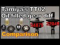 [RC] Tamiya&#39;s Oil filled gear diff comparison for TT02 [54875, 22049]