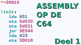 Assembly programmeren op de C64