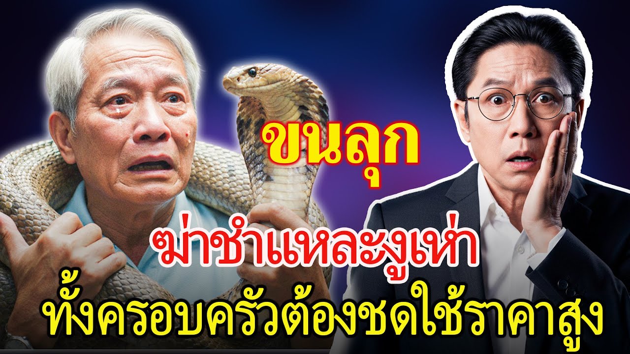 เชือดงูเห่าจ้าวพิษมาทำกับแกล้มครอบครัวชายชราประสบกรรมตามสนอง