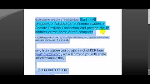 How to use Remote Desktop Connection on Windows XP, Windows seven, windows vista