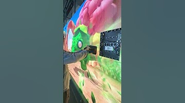 You can use suction cups to maintain this LED screen. #ledwall   #leddisplay #ledmodule #ledscreen